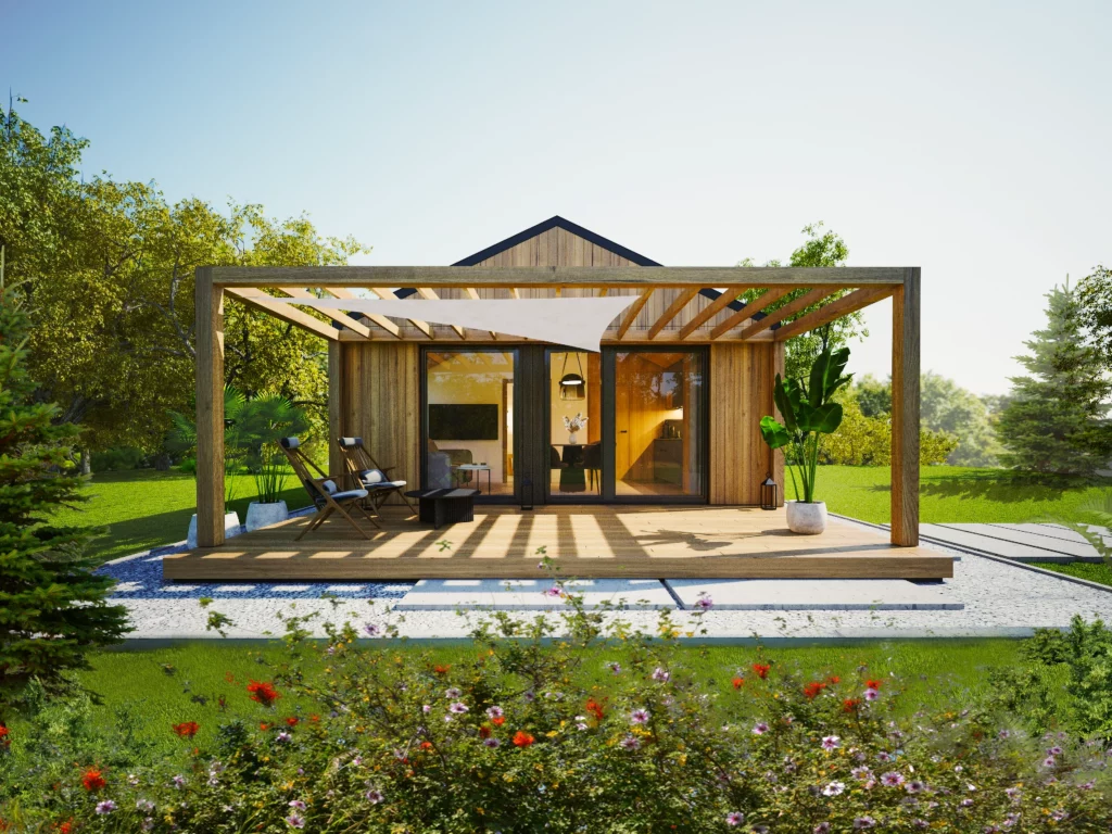 całoroczny dom drewniany